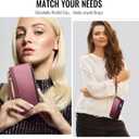 Defencase Compatible with Samsung Galaxy S23 Ultra Case Wallet with RFID Blocking Card Holder for Women, PU Leather Magnetic Snap Flip Zipper Strap Phone Case Fit for Galaxy S23 Ultra 5G, Wine Red