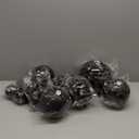 Marsui 24 Pcs Giant Christmas Balls Ornaments Extra Large Outdoor Black Christmas Ornament 8'' 6'' 3'' 2'' Large Xmas Balls Bulk Plastic Shatterproof for Xmas Tree Lawn Yard Porch (Frosted and Shiny)