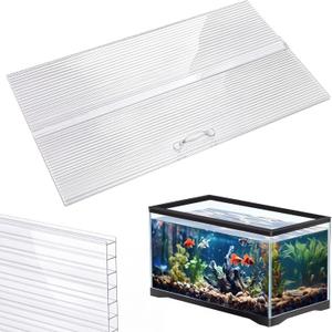 Sieral Aquarium Lids Canopy Set, 24 x 12 Inch, Clear, 1 Pcs
