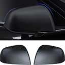 Model Y Side Mirror Cover, Mirror Cap 2 PCS Matt Black Rearview Mirror Cover for Model Y (2021-2024)