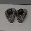 2PCS Sink Organizer Rack for Kitchen for Sponges, Scrubbers, Sink Corner Drain Box,with Adhesive Suction Cup Mount(Black)