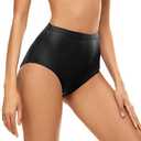 Bellecarrie Women's High Waisted Bikini Swim Bottoms Full Coverage Tankini Swimsuit Bottoms Dance Briefs S