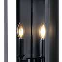 Large Outdoor Sconce Garage Lights Modern Outdoor Wall Light Exterior Wall Lantern Lights for House,Front Porch,2-Light Patio Wall Light Fixture with Thick Glass Shades E12 Waterproof 1 Pack