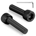 180pcs M3 x 35mm Hex Socket Head Cap Screws Bolts, 12.9 Grade Alloy Steel, Black Oxide Finish, Allen Socket Drive, Full Threads,with Hex Spanner