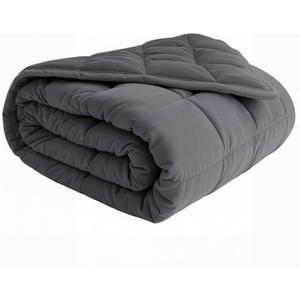 Weighted Blanket(60''x80'' 20lbs,Queen Size),Adults Heavy Blanket with Premium Cozy Cotton and Natural Glass Beads,Dark Grey
