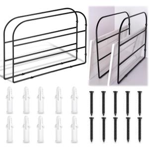 2 Pack Base Cabinet Tray Dividers 12x9 Inches Black Metal Sheet Rack Organizer Bakeware Container for Wall Base Kitchen Cabinets (2)