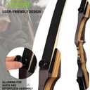 LWANO Archery Takedown Recurve Bow 62", Standard Recurve Bow for Aldults & Beginners, Right Handed, 25-50 Lbs