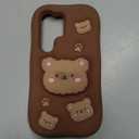 TUFTA for Samsung Galaxy S26 Ultra Case, Kawaii Teddy Bear Grip for Girls | Makes Mirror Selfies Sweeter, Cute Girly 3D Animal Style with Stand, Gift for Kids & Teens, Soft Silicone Drop Protection