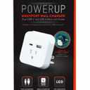 Helix Multiport Wall Charger with Dual USB Ports, ETHCHGWO, White