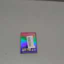 Evpct Initial Letter French Tips Press On Nails Short Square for Women Gift, Nude + Gold Tip, Glossy Soft Gel Press Stick on Nail with Nail Kit, 3D Design Full Cover Reusable Acrylic Fake Nails Kit