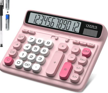 Desktop Calculator With Extra Large 5 Inch