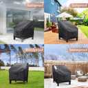 Mrrihand Patio Chair Covers Waterproof, Lounge Deep Seat Cover, Heavy Duty Outdoor Lawn Patio Furniture Covers (36" W x 37" D x 36" H - 2 Pack)