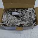 360 LED Net Lights, 21ft x 5ft Christmas Mesh Lights Clear Wire 8 Modes, Waterproof Connectable String Light Plug in for Xmas Tree Bushes Garden Outdoor Party Decorations - Warm White