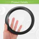 ACROPIX Universal 6.5" Subwoofer Speaker Rings Cover Spacers Speaker Audio Decorative Circle without Mesh Grille ABS Black - Pack of 2