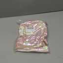 Hiroyuki Iridescent Makeup Bag, 14 inches Cosmetic Bag, Large Capacity Travel-Friendly Pouch (plain, pink)