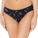 Amazon Essentials Women's Breathable Cotton Bikini Brief Underwear with Full Coverage, Pack of 6, Black Floral/Blue/Ditsy Floral/Light Pink/Stripe/White, X-Large