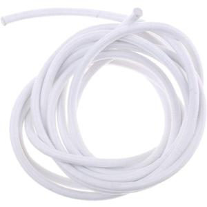 6mm White Heavy Duty Elastic Round Rubber Bungee Rope, Shock Cord Stretch String Tie Down, Repair, Replacement, Outdoor - White, 10m, 2,65 feet