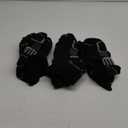 12 Pairs Mens Ankle Socks Athletic Casual Low Cut Short Socks for Men With Tab Shoes Size 6-12 (Black)