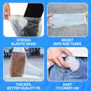 25 Pairs Waterproof Shoe Covers For Rain - Slip Over Plastic Shoe Covers Reusable - Galoshes For Women And Men Waterproof