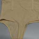 SIMIYA Thong Shapewear Tummy Control for Women High Waist Stay-Put Body Shaper Girdle Compression Stomach Shapewear Thong (Small, #01-1pc Nude-high Waisted)