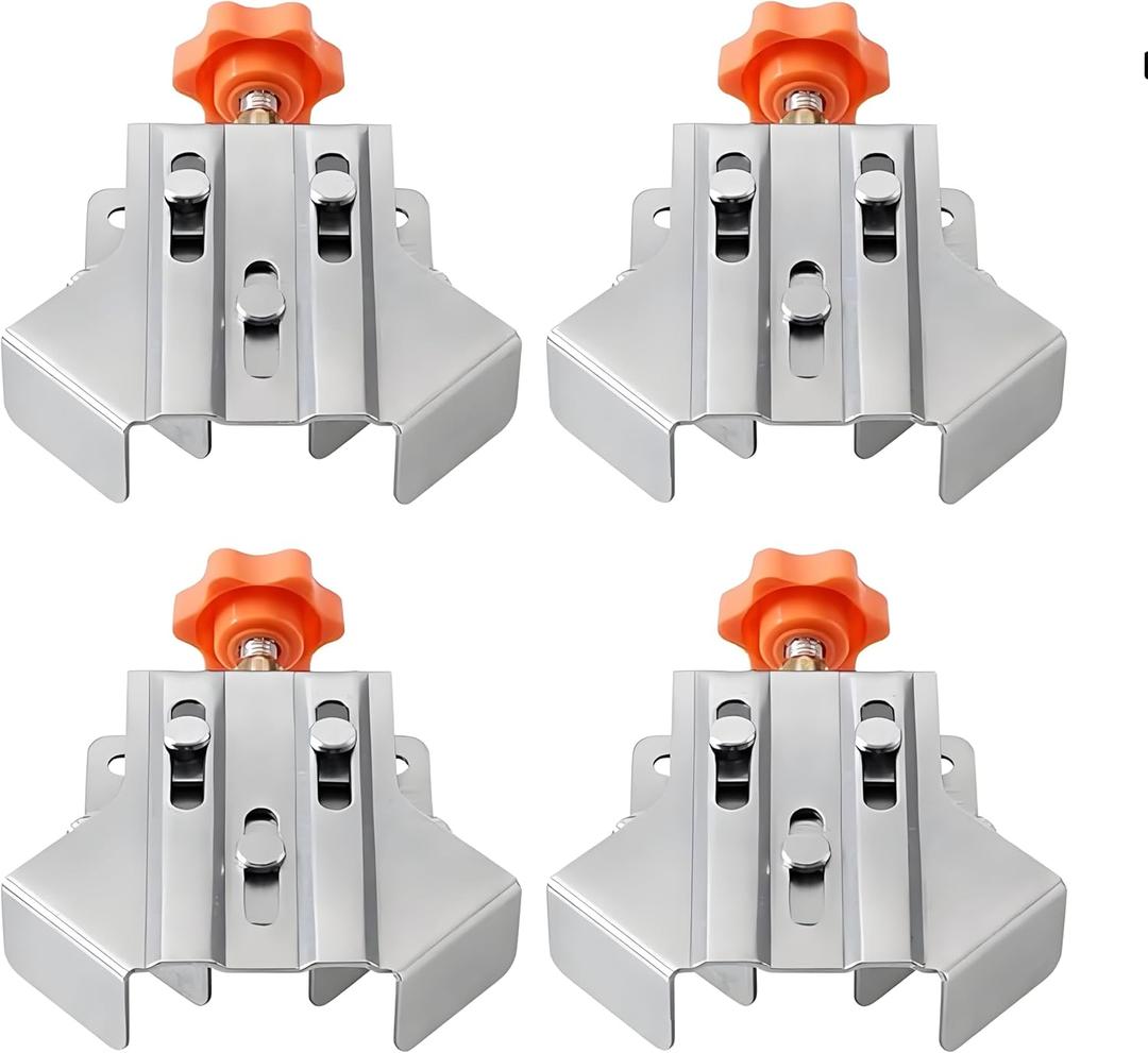 Stainless Steel 90 Degree Corner Clamps, 4 Pack, Right Angle Woodworking Clamps