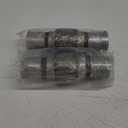 2PCS Exhaust Flex Pipe Stainless Steel Braid 2" x 4" w/Ends 8" Long