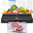 Vacuum Sealer Machine, 85Kpa vacuum sealer for food with Bags Storage and Built-in Cutter,food vacuum sealer machine,Complete Starter Kits