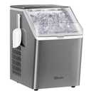 Silonn Ice Makers Countertop, 44lbs Per Day, 2 Ways to Add Water, Auto Self-Cleaning, Stainless Steel Ice Machine for Home Office Bar Party