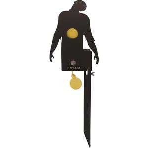 Atflbox Metal Zombie Air Gun Pellet BB Guns Rimfire Reset Target, Rated for .177 .22 Caliber Outdoor Shooting and Hunting