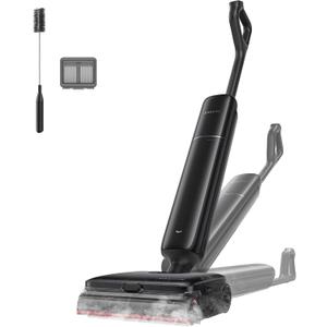 DREAME Aero Pro Steam Wet Dry Vacuum Mop, 392℉ Steam Cleaning, 28kPa Suction, 3.88in Ultra-Slim Vacuum Mop Combo, 0 Hair Tangle for Pet Owner, Heated Brush Wash, Hot Air Drying, Up to 70min Runtime