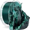 Chitu Systems Conjure Silk Black Dark Green PLA, Christmas Dual Color Filament, Reusable Spool Compatible with Bambu Lab Refill Filament,1.75mm 3D Printing Filament 1KG/2.2lb