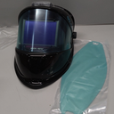 WHA100 Auto Darkening Welding Helmet-CE EN175 Certification-Solar&Battery Power-4 Sensors0.04ms Response Time-Optical grade 1/1/1/2-True Color Wide View Screen-Shade 8~12 for SMAW, MIG, TIG, GTAW