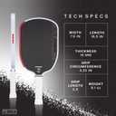 JOOLA GRAF Pro IV 16mm Pickleball Paddle w/Extended Sweet Spot - Carbon Fiber Surface Increases Spin & Control - SK Film for Power & Larger Sweet spot - UPA-A Certified - USAP Approved - NFC Chip