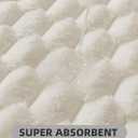 YIHOUSE Bathroom Rugs 16"x24", 1 inch Thick Extra Soft Absorbent Bath Mat for Bathroom, Non-Slip, Dry Quickly, Machine Washable Bath Rug for Sink, Shower, Toilet, White