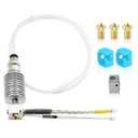 Assembled I3 Mega V5 Upgrade J-Head Hotend 12V40W and 3X 0.4mm Nozzle, 2X Silicone Sock, 1x Heatblock Compatible with 3D Printer ANYCUBIC I3 Mega X/S/Pro 1.75 mm Filament Extruder