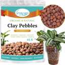 Legigo 8 LBS Organic Expanded Clay Pebbles, 4mm-16mm Lightweight Clay Leca Balls for Plants, Natural Hydroton Clay Pebbles for Hydroponic & Aquaponics Growing, Orchid Potting Mix, Drainage, Terrarium