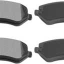 Brake Pads,ECCPP 4pcs Front Ceramic Disc Brake Pads Kits fit for 01-06 for Chrysler Town Country,2001-2003 for Chrysler Voyager,01-07 for Dodge Caravan/for Dodge Caravan Caravan,02-07 for Jeep Liberty