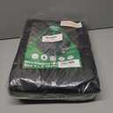 RAINDEWAY 9x9 Feet Black Poly Tarp (2pack) with Drawstring, Reusable Leaf Lawn Garden Yard Waste Tarp Bag