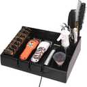Barber Clippers Tray Station Hair Trimmer Holder Multifunctional Razors Case Stylist Hairdressing Combs Clips Scissors Holder(12.87" X 8.9")