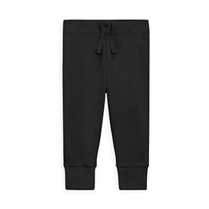Colored Organics - Cruz Joggers Organic Cotton Baby Pants - Kids & Baby Clothes - Black - 3-6M