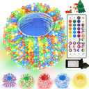 LitHome 164Ft 500 LED Color Changing Christmas String Lights, 35 Colors 9 Modes RGB Christmas Lights with Remote Timer, Dimmable Led String Light Outdoor Plug in, Xmas Tree Light Indoor Party Decor (Clear Wire)