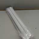 Joydeco Cordless Zebra Blinds for Windows, Dual Layer Light Control Window Blinds with Light-Proof Aluminum Cover, Free-Stop Roller Shades for Home & Office (White,17" W x 48" H)