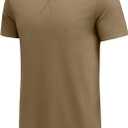 COOFANDY Mens T Shirts Casual Short Sleeve Cotton Tee Shirts Hipster Hip Hop Longline T-Shirt Basic Summer Tops (Green, XL)
