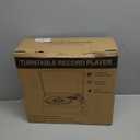 Vinyl Record Player with Speakers Vintage Turntable for Vinyls Records Belt-Driven Turntables 3-Speed Bluetooth Playback Headphone AUX RCA Line LP Vinyls Players for Sound Enjoyment Retro Brown