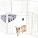 FXW Homeplus Indoor Dog Playpen, White, 24-in, 8-panel