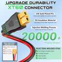 Vansdon 12AWG XT60 Solar Cable- Solar to XT60 Cable 3 10 15 20 25 40 50FT Charging Adapter for RV Power Station- 15Ft