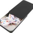 2Pcs Push-pull Small Metal Boxes with Lid,4.33x2.56x0.63inch / 11x6.5x1.6cm Empty Case for Jewelry,Makeup,Pill,Candy and Craft(Black)