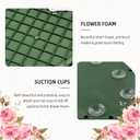 Floral Foam Cage with Suction Cup, Heart-Shaped Flower Arrangement Foam Holder for Wedding Car Decor, DIY Floristry Bouquet Fixation Base for Fresh/Silk Flowers (20x20cm)