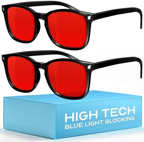 livho Blue Light Blocking Glasses, Computer Reading/Gaming/TV/Phones Glasses for Women Men,Anti Eyestrain & UV Glare