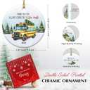 School Bus Driver Christmas Ornaments 2025 - Back to School, Thank You Appreciation Gifts for Xmas, End of Year - Bus Driver for Women, Men, School Staff Holiday Keepsake